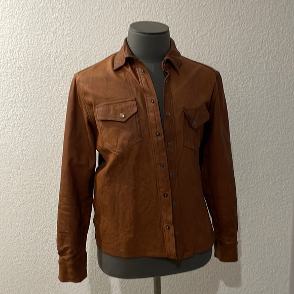 Billy Reid Other - Billy Reid Leather Shirt Jacket